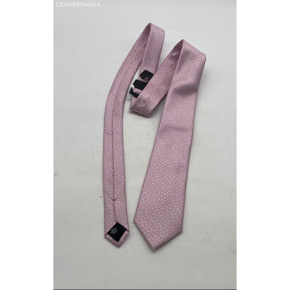 TOMMY HILFIGER UPSCALE SILK NECK SUIT TIE PINK - Picture 1 of 5